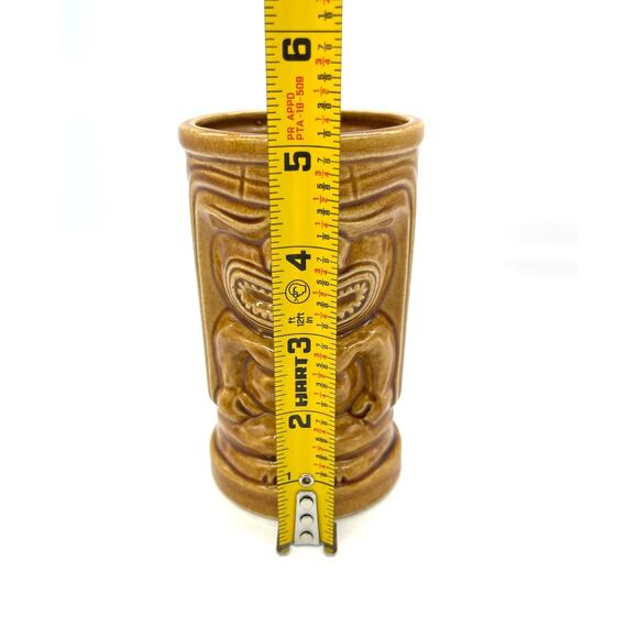 Vintage Tiki Bar Cup Orchids of Hawaii Brown R91 Made in Japan 5" - Picture 6 of 6